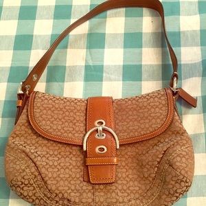Coach purse light brown